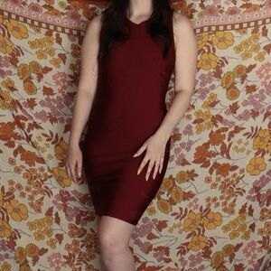 Ruby Red Pencil Dress